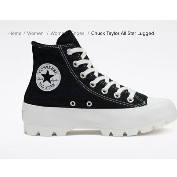 Converse Shoes - Chuck Taylor All Star Lugged platform WOMEN 11 HIGH TOP Sneaker boot black